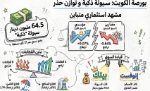 بورصة‭ ‬الكويت‭ ‬بين‭ ‬تباين‭ ‬المؤشرات‭ ‬وهيمنة‭ ‬السيولة‭ ‬الذكية