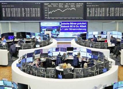 الأسهم‭ ‬الأوروبية‭ ‬ترتفع‭ ‬بدعم‭ ‬من‭ ‬البنوك‭ ‬وتراجع‭ ‬أسعار‭ ‬النفط